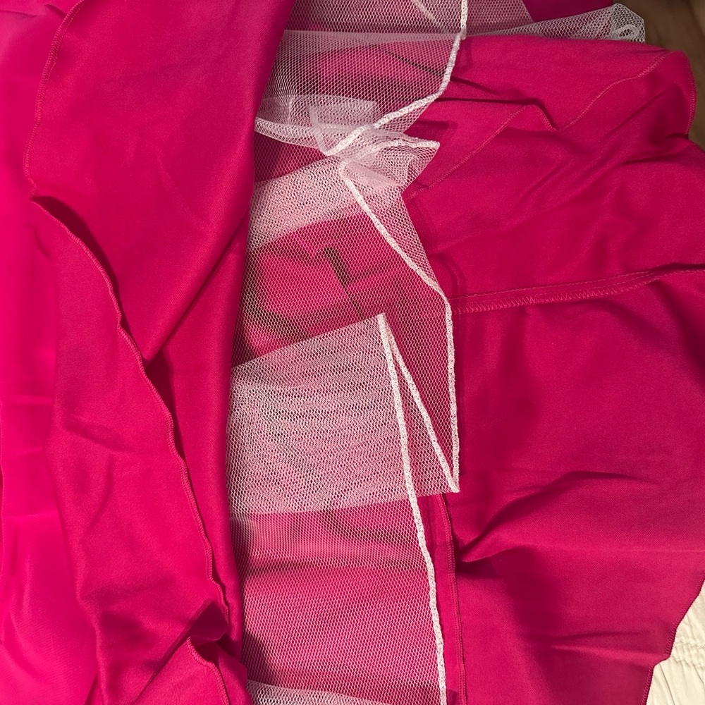 Chic Pink Off-Shoulder Dress - Picture 6 of 7